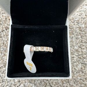 Bomb Party Princess-Cut Clear CZ Band